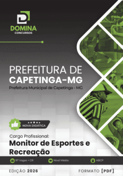 Apostila Monitor de Esportes e Recreação Capetinga MG 2026