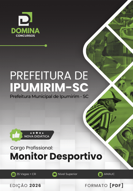 Apostila Monitor Desportivo Ipumirim SC 2026 1 Apostila Monitor Desportivo Ipumirim SC 2026