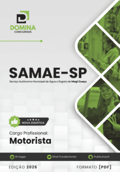 Apostila Motorista Samae Mogi Guaçu SP 2026