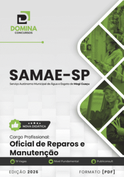 Apostila Oficial de Reparos e Manutenção Samae Mogi Guaçu SP 2026