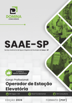 Apostila Operador de Estação Elevatória SAAE Garça SP 2026