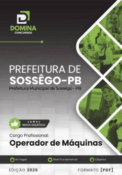 Apostila Operador de Máquinas Sossêgo PB 2026