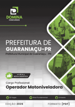 Apostila Operador de Motoniveladora Guaraniaçu PR 2026