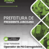 Apostila Operador de Pá Carregadeira Presidente Juscelino MG 2026