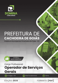 Apostila Operador de Serviços Gerais Cachoeira de Goiás GO 2026