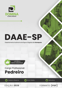 Apostila Pedreiro DAAE Araraquara SP 2026