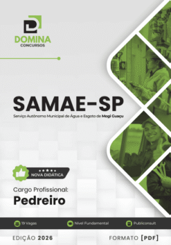 Apostila Pedreiro Samae Mogi Guaçu SP 2026
