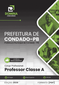 Apostila Professor Classe A Condado PB 2026