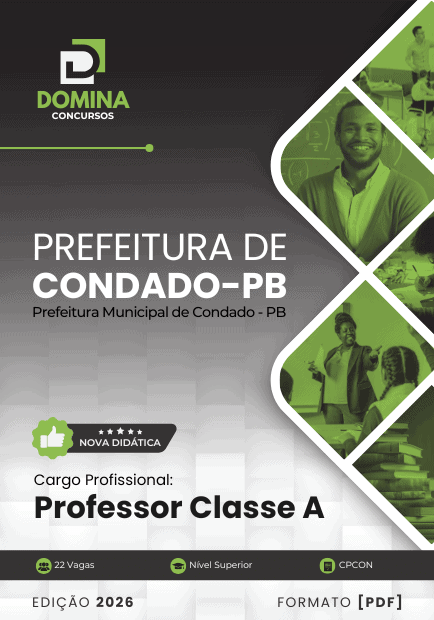 Apostila Professor Classe A Condado PB 2026 1 Apostila Professor Classe A Condado PB 2026