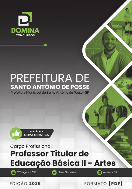 Apostila Professor de Artes Santo Antônio de Posse SP 2026 2 Apostila Professor de Artes Santo Antônio de Posse SP 2026