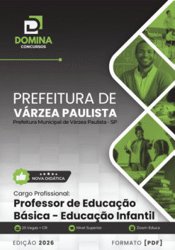 Apostila Professor de Educação Infantil Várzea Paulista SP 2026
