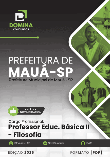 Apostila Professor de Filosofia Mauá SP 2026 1 Apostila Professor de Filosofia Mauá SP 2026