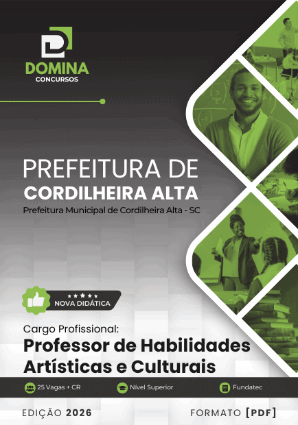 Apostila Professor de Habilidades Artísticas Cordilheira Alta SC 2026 2 Apostila Professor de Habilidades Artísticas Cordilheira Alta SC 2026