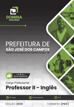 Apostila Professor de Inglês São José dos Campos SP 2026