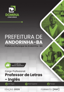 Apostila Professor de Letras Inglês Andorinha BA 2026