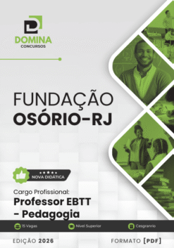 Apostila Professor de Pedagogia Fundação Osório RJ 2026