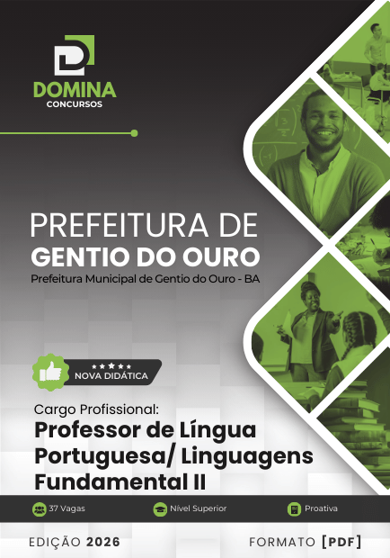 Apostila Professor de Português Gentio do Ouro BA 2026 1 Apostila Professor de Português Gentio do Ouro BA 2026