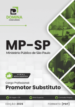 Concurso MP SP Promotor: 55 Vagas e Salário de R$ 34 Mil! Inscrições Abertas! 2 Apostila Promotor Substituto MP SP 2026