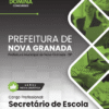 Apostila Secretário de Escola Nova Granada SP 2026