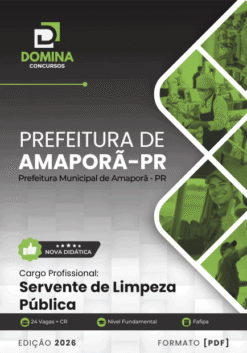 Apostila Servente de Limpeza Pública Amaporã PR 2026