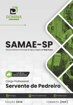 Apostila Servente de Pedreiro Samae Mogi Guaçu SP 2026