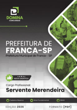 Apostila Servente Merendeiro Franca SP 2026