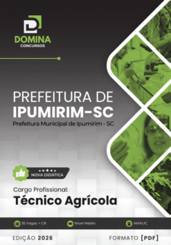 Apostila Técnico Agrícola Ipumirim SC 2026