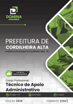 Apostila Técnico de Apoio Administrativo Cordilheira Alta SC 2026