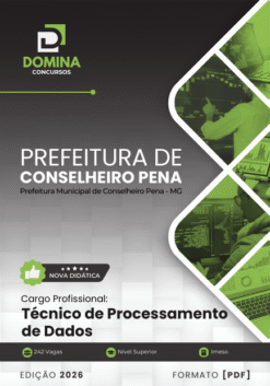 Apostila Técnico de Processamento de Dados Conselheiro Pena MG 2026