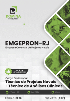 Apostila Técnico de Projetos Navais Análises Clínicas EMGEPRON RJ 2026