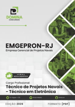 Apostila Técnico de Projetos Navais Eletrônica EMGEPRON RJ 2026