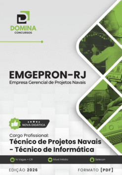 Apostila Técnico de Projetos Navais Informática EMGEPRON RJ 2026