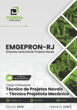 Apostila Técnico de Projetos Navais Projetista Mecânico EMGEPRON RJ 2026