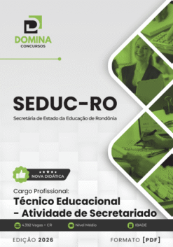 Apostila Técnico Educacional Atividade de Secretariado SEDUC RO 2026