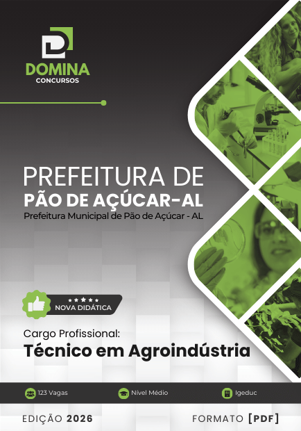Apostila Técnico em Agroindústria Pão de Açúcar AL 2026 1 Apostila Técnico em Agroindústria Pão de Açúcar AL 2026