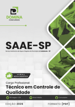 Apostila Técnico em Controle de Qualidade SAAE Indaiatuba SP 2026