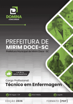 Apostila Técnico em Enfermagem Mirim Doce SC 2026