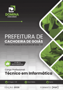 Apostila Técnico em Informática Cachoeira de Goiás GO 2026