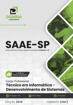 Apostila Técnico em Informática Desenvolvimentos de Sistemas SAAE Indaiatuba SP 2026