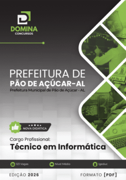 Apostila Técnico em Informática Pão de Açúcar AL 2026