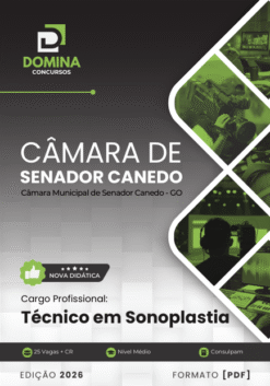 Apostila Técnico em Sonoplastia Câmara Senador Canedo GO 2026