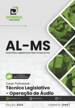Apostila Técnico Legislativo Operação de Áudio AL MS 2026