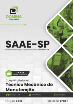 Apostila Técnico Mecânico de Manutenção SAAE Indaiatuba SP 2026
