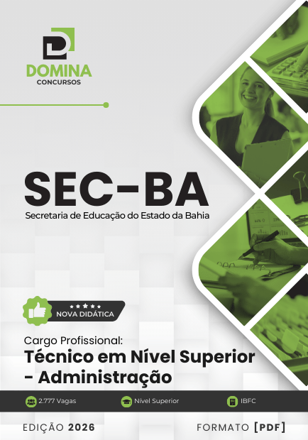 Apostila Técnico Nível Superior Administração SEC BA 2026 1 Apostila Técnico Nível Superior Administração SEC BA 2026