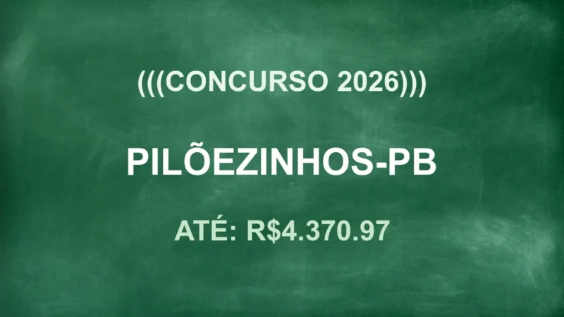 concurso piloezinhos pb