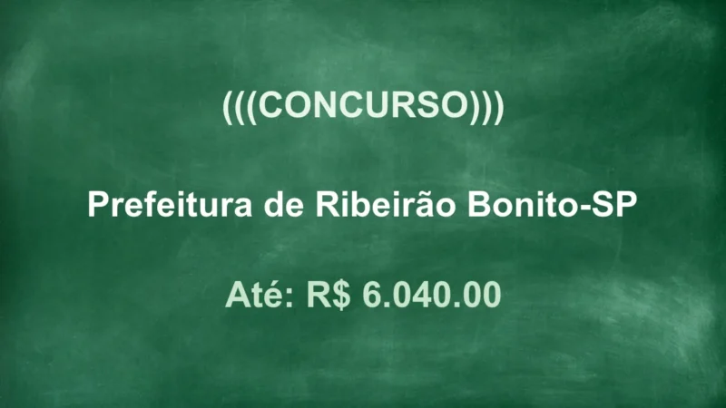 Concurso Prefeitura de Ribeirão Bonito SP: Edital Publicado! Salários até R$ 6 Mil 3 concurso prefeitura de ribeirao bonito