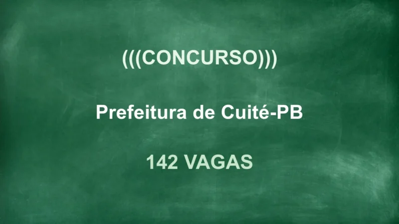 Concurso Cuité PB: Edital Publicado! 142 Vagas e Salários até R$6.000 10 featured 104