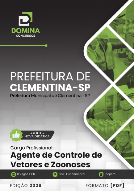 Apostila Agente de Controle de Vetores Clementina SP 2026 1 Apostila Agente de Controle de Vetores Clementina SP 2026