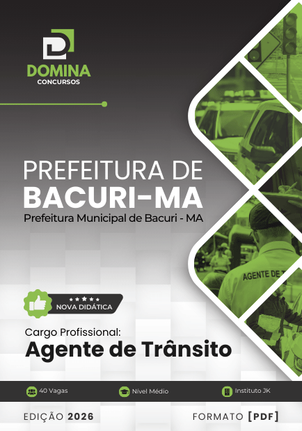 Apostila Agente de Trânsito Bacuri MA 2026 2 Apostila Agente de Trânsito Bacuri MA 2026