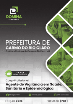 Apostila Agente de Vigilância em Saúde Carmo do Rio Claro MG 2026